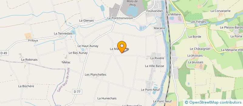 localisation de l'entreprise MADAME MARINE TOUCHAIS  SAINT-MALO-DE-PHILY