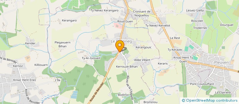 localisation de l'entreprise MADAME MARINE TOULC'HOAT  CLOHARS-FOUESNANT