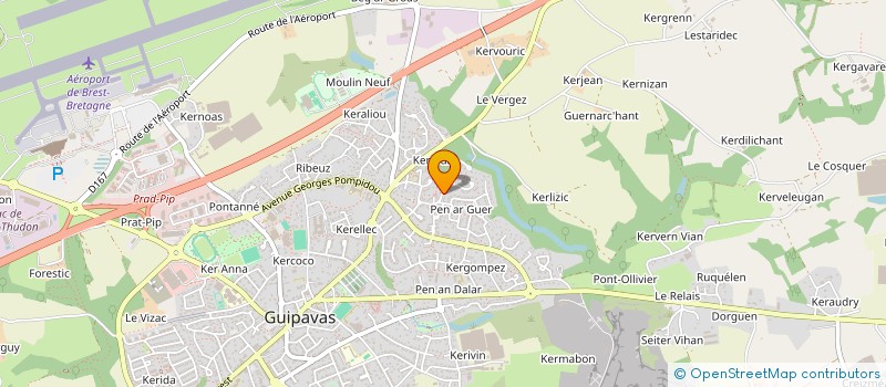 localisation de l'entreprise MADAME MARINE TOULLEC  GUIPAVAS