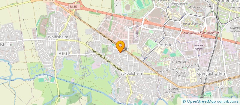 localisation de l'entreprise MADAME MARINE TOUSSAINT  ECKBOLSHEIM