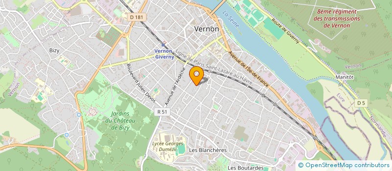 localisation de l'entreprise MADAME MARINE TREVEUR  VERNON