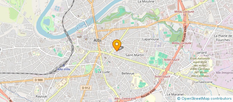 localisation de l'entreprise MADAME MARINE TUVIGNON à ALBI