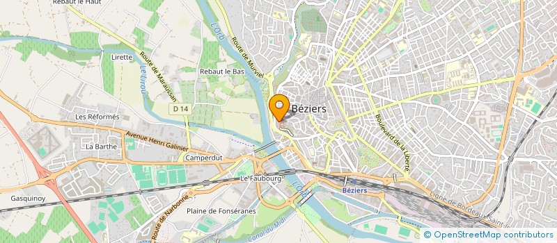 localisation de l'entreprise MADAME MARINE VALEPYN  BEZIERS