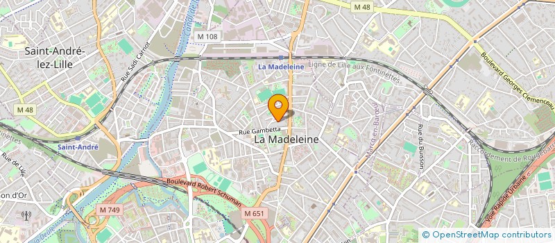 localisation de l'entreprise MADAME MARINE VANDENDOOREN à LA MADELEINE