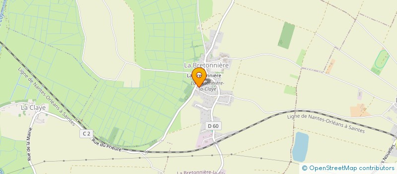 localisation de l'entreprise MADAME MARINE VAPAILLE  LA BRETONNIERE-LA-CLAYE