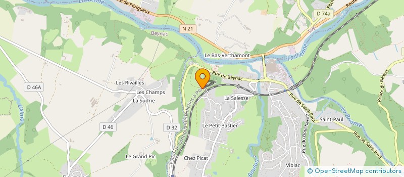 localisation de l'entreprise MADAME MARINE VARELA  BOSMIE-L'AIGUILLE