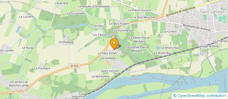 localisation de l'entreprise MADAME MARINE VEILLARD  OUDON