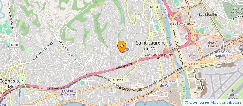 localisation de l'entreprise MADAME MARINE VERGA à SAINT-LAURENT-DU-VAR