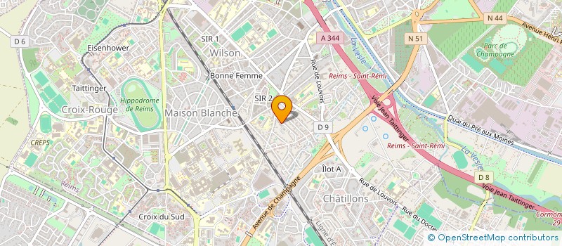 localisation de l'entreprise MADAME MARINE VICTOR à REIMS