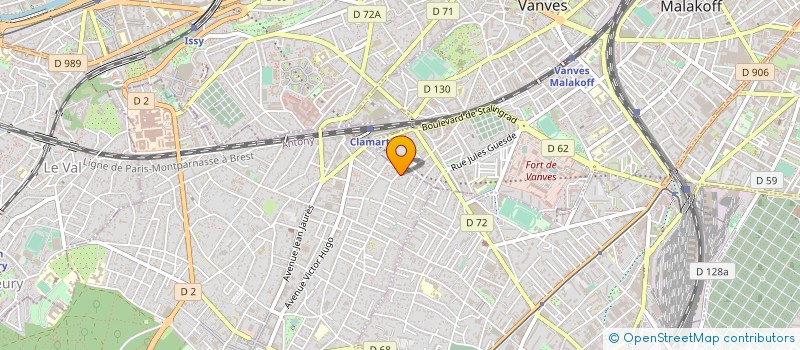 localisation de l'entreprise MADAME MARINE VINCENT à CLAMART