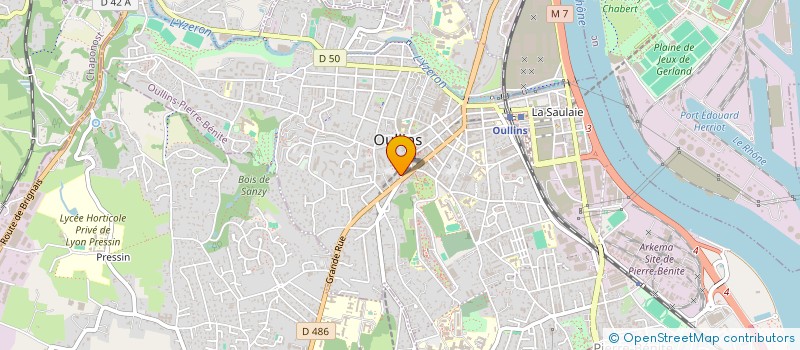 localisation de l'entreprise MADAME MARINE VOLTA  OULLINS-PIERRE-BENITE