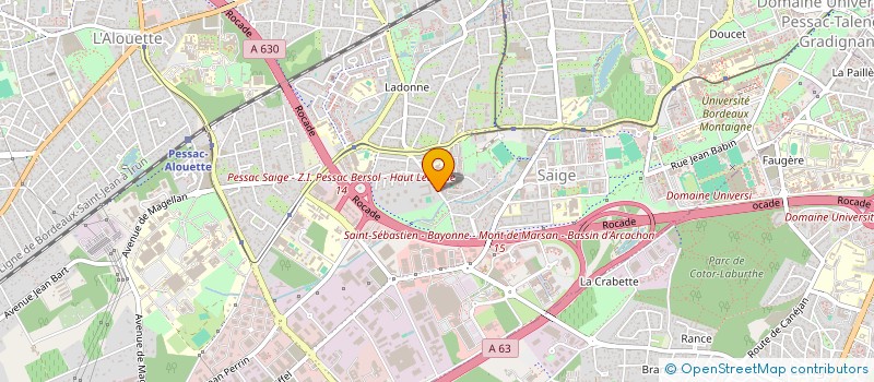 localisation de l'entreprise MADAME MARINE WAGNER à PESSAC
