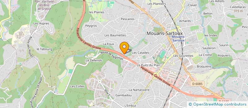 localisation de l'entreprise MADAME MARINE WIEMANN  MOUANS-SARTOUX