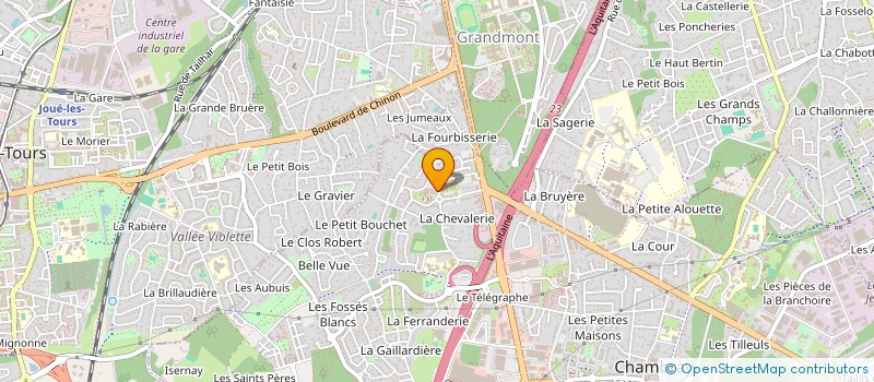 localisation de l'entreprise MADAME MARINE WORNI  CHAMBRAY-LES-TOURS