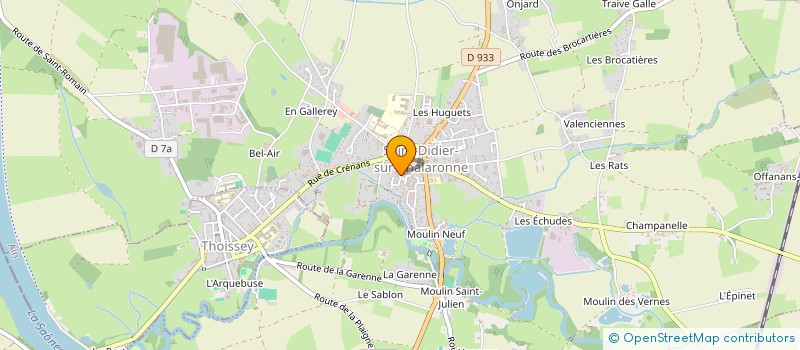 localisation de l'entreprise MADAME MARINE ZANA à SAINT-DIDIER-SUR-CHALARONNE