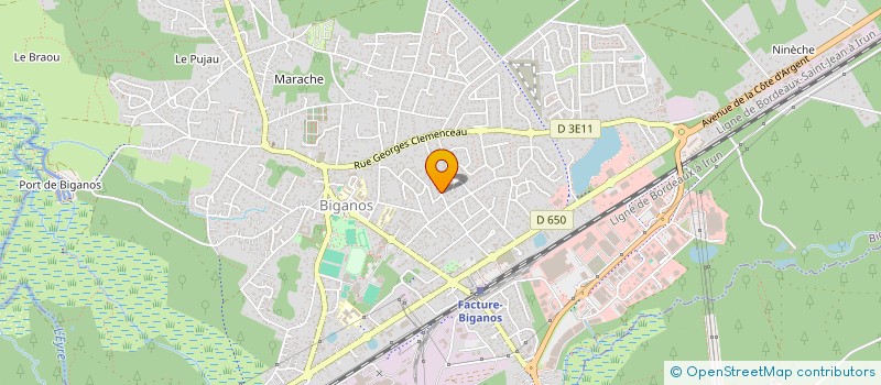 localisation de l'entreprise MADAME MARINE ZANELLY  BIGANOS