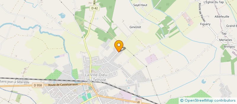 localisation de l'entreprise MADAME MARINE ZANUTTI  LA VILLE-DIEU-DU-TEMPLE