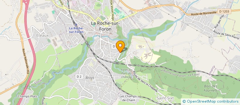 localisation de l'entreprise MADAME MARINELLLE GENESTE  LA ROCHE SUR FORON