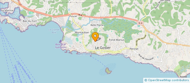 localisation de l'entreprise MADAME MARINESSE NOEL à LE GOSIER