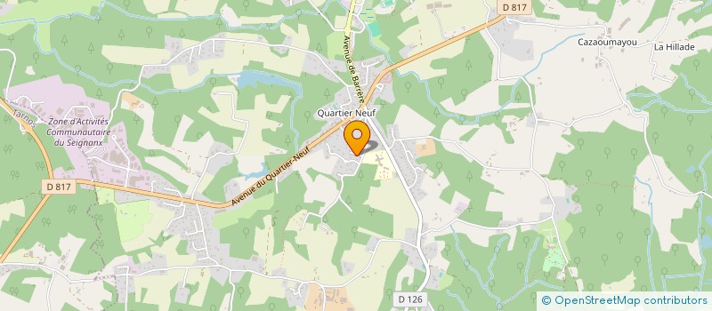 localisation de l'entreprise MADAME MARINETTE BELESTIN  SAINT-MARTIN-DE-SEIGNANX