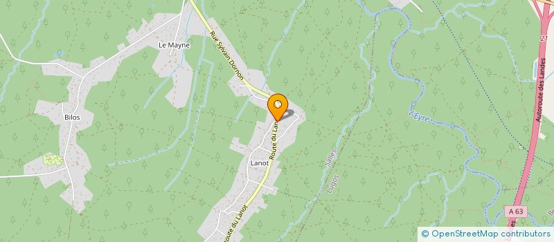 localisation de l'entreprise MADAME MARINETTE BERDOT  LANTON