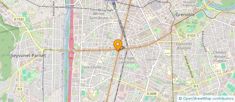 localisation de l'entreprise MADAME MARINETTE BONNEFOND  GRENOBLE