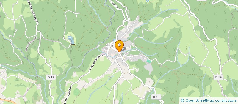 localisation de l'entreprise MADAME MARINETTE BOUSCAREL  CARDAILLAC