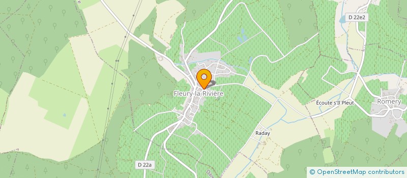 localisation de l'entreprise MADAME MARINETTE CHEVILLET  FLEURY-LA-RIVIERE