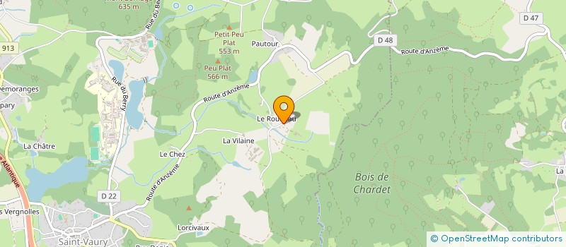localisation de l'entreprise MADAME MARINETTE CHEZEAUD à MONTAIGUT-LE-BLANC