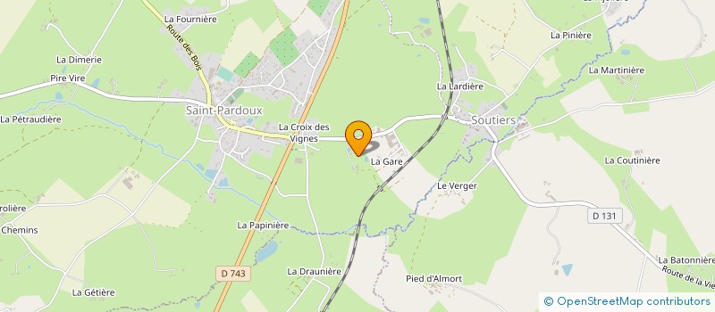 localisation de l'entreprise MADAME MARINETTE DUFOUR  VERRUYES