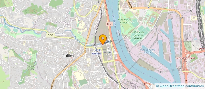 localisation de l'entreprise MADAME MARINETTE DUMAS  OULLINS-PIERRE-BENITE