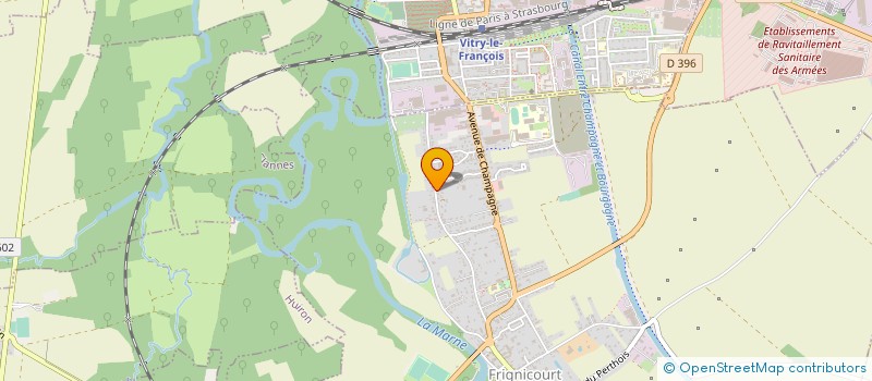 localisation de l'entreprise MADAME MARINETTE DUROT  FRIGNICOURT