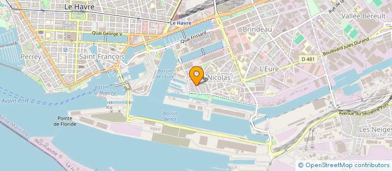 localisation de l'entreprise MADAME MARINETTE DUVAL  LE HAVRE
