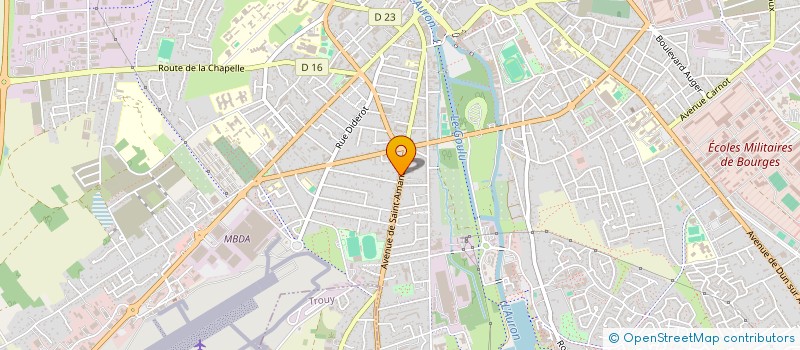 localisation de l'entreprise MADAME MARINETTE GENDREAU  BOURGES