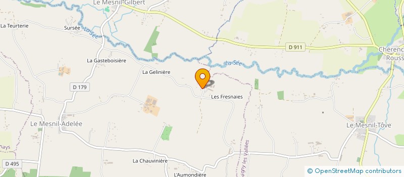 localisation de l'entreprise MADAME MARINETTE HARDOUIN à LE MESNIL-ADELEE