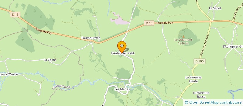 localisation de l'entreprise MADAME MARINETTE JOUVE  LE MAZET SAINT VOY