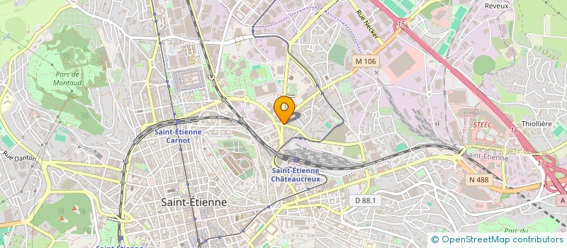 localisation de l'entreprise MADAME MARINETTE LAFOND  SAINT-ETIENNE