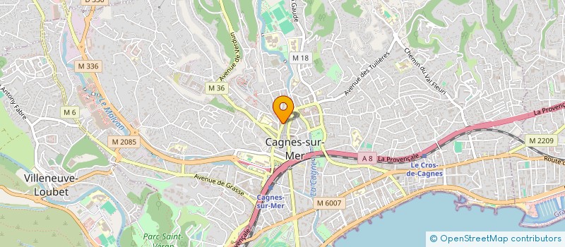 localisation de l'entreprise MADAME MARINETTE LANDRA à CAGNES-SUR-MER