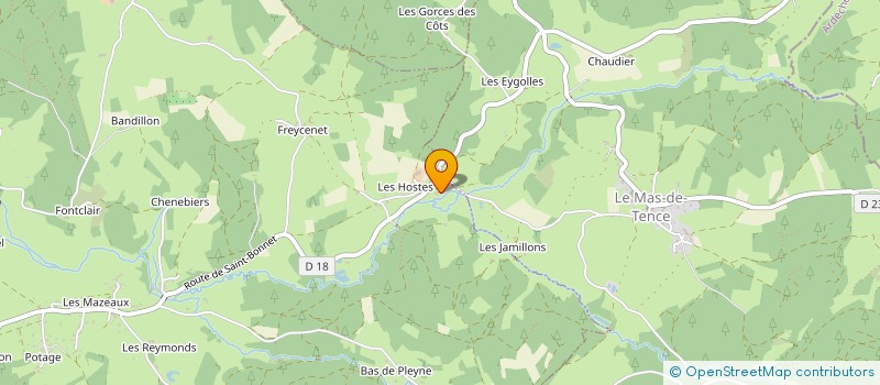 localisation de l'entreprise MADAME MARINETTE LAROCHE  TENCE