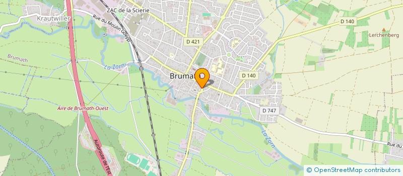 localisation de l'entreprise MADAME MARINETTE LEMAIRE  BRUMATH