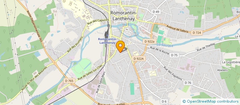 localisation de l'entreprise MADAME MARINETTE MARTIN à ROMORANTIN-LANTHENAY