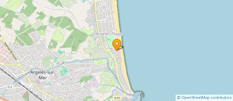 localisation de l'entreprise MADAME MARINETTE MATIP  ARGELES-SUR-MER