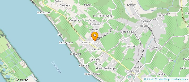 localisation de l'entreprise MADAME MARINETTE MOTTIER  GAURIAC