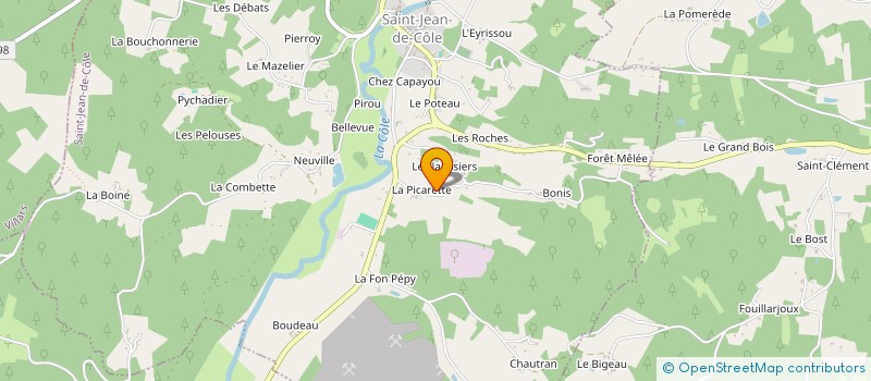 localisation de l'entreprise MADAME MARINETTE PEYRONET à VAUNAC