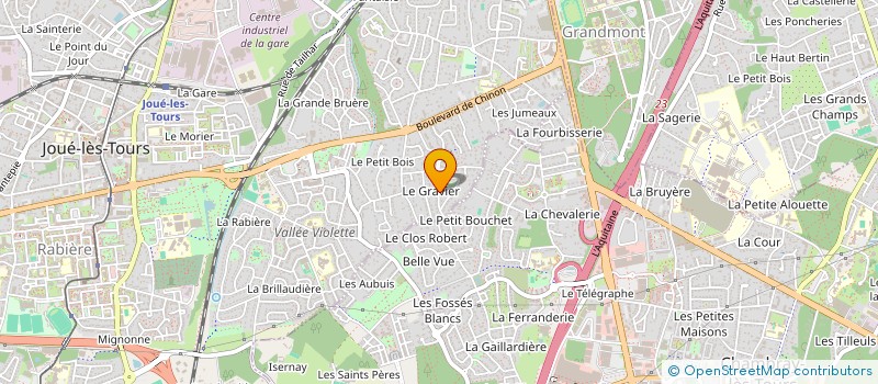 localisation de l'entreprise MADAME MARINETTE POUPART à JOUE-LES-TOURS