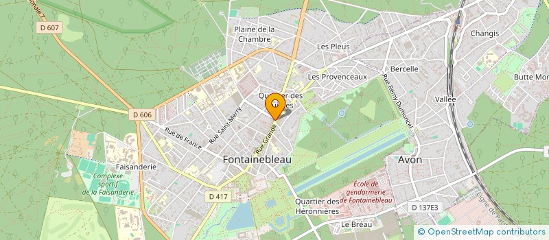 localisation de l'entreprise MADAME MARINETTE SAMUEL  FONTAINEBLEAU