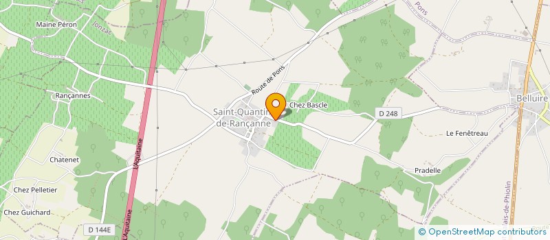 localisation de l'entreprise MADAME MARINETTE SUET à SAINT-QUANTIN-DE-RANCANNE