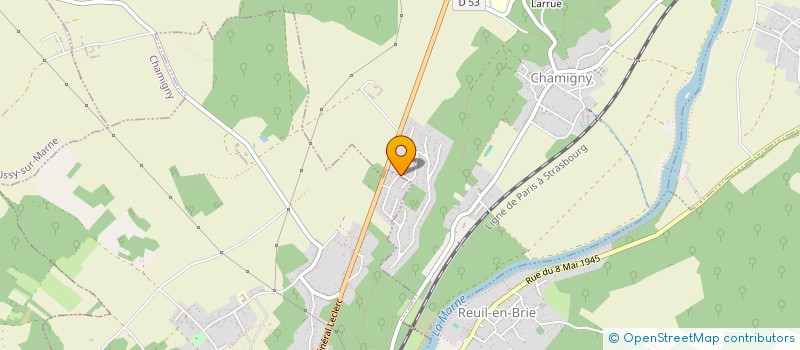 localisation de l'entreprise MADAME MARINETTE TELLIER  CHAMIGNY