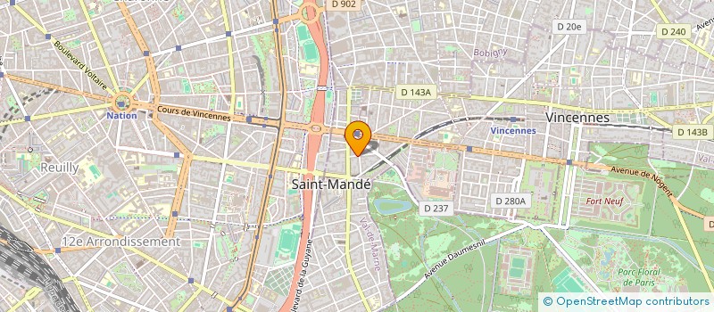 localisation de l'entreprise MADAME MARINETTE TRAN à SAINT-MANDE