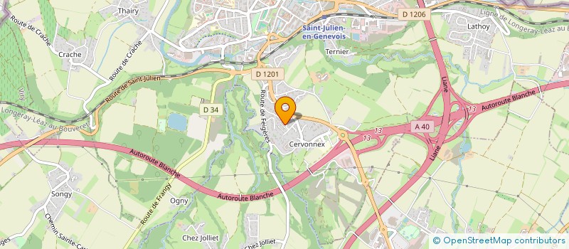 localisation de l'entreprise MADAME MARINIE HY  SAINT-JULIEN-EN-GENEVOIS